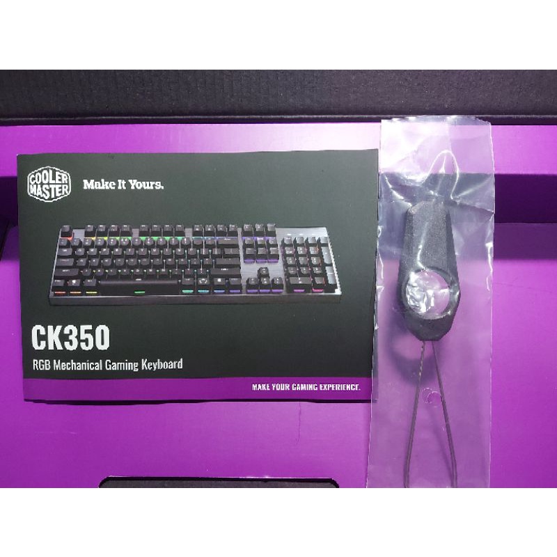 【二手】Cooler master 酷碼 ck350 電競機械鍵盤 茶軸 RGB