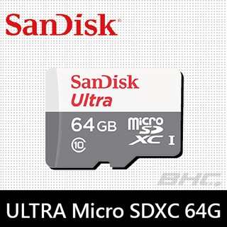SanDisk Micro SDHC 64GB【100M】Ultra MicroSD / 無轉卡