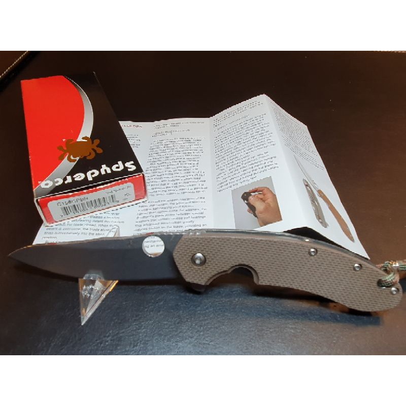 ［絕版品］Spyderco BRAD SOUTHARD FLIPPER 折刀，露營求生刀，非Hinderer,