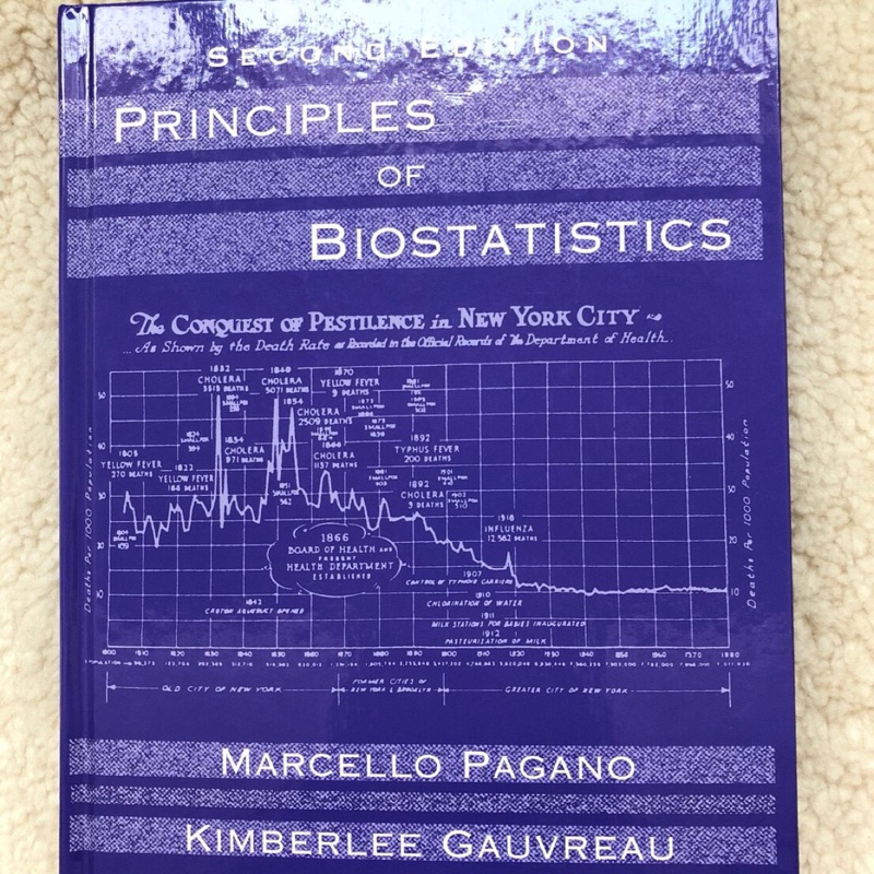 「近乎全新大學用書」生物統計 Principles of Biostatistics