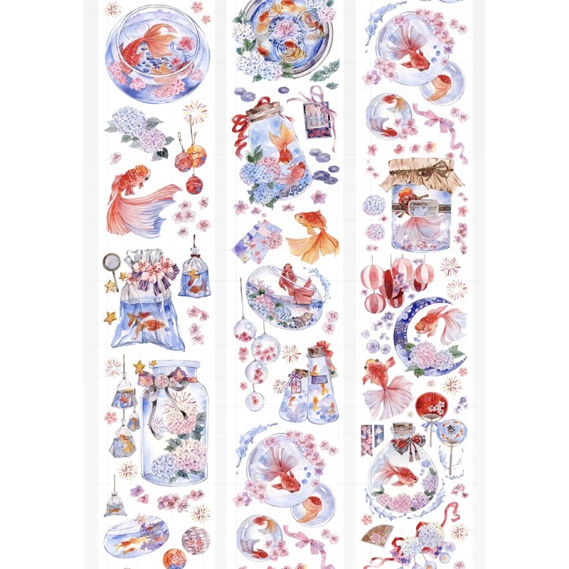 分裝 金魚花火bobo魚台製和紙特油朝日紙膠帶分裝 蝦皮購物