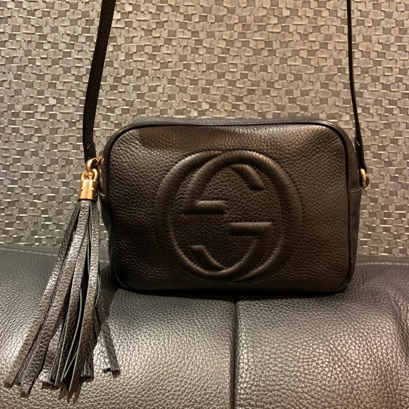 Gucci 古馳 soho Disco bag 308364流蘇斜背包/肩背包 100%真品