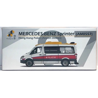 ☆勳寶玩具舖【現貨】TINY 微影 香港 城市 97 平治 BENZ Sprinter AM8557 機場警區