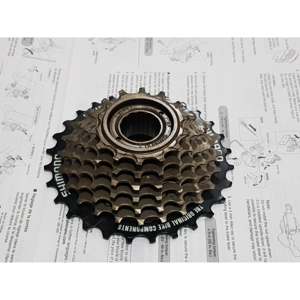 福利出清－全新SHIMANO MF-TZ21 14-28T 7速鎖牙式飛輪 7速鎖牙飛輪