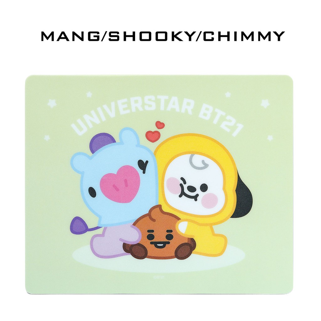 BT21 BABY MANG/SHOOKY/CHIMMY滑鼠墊【現貨供應】