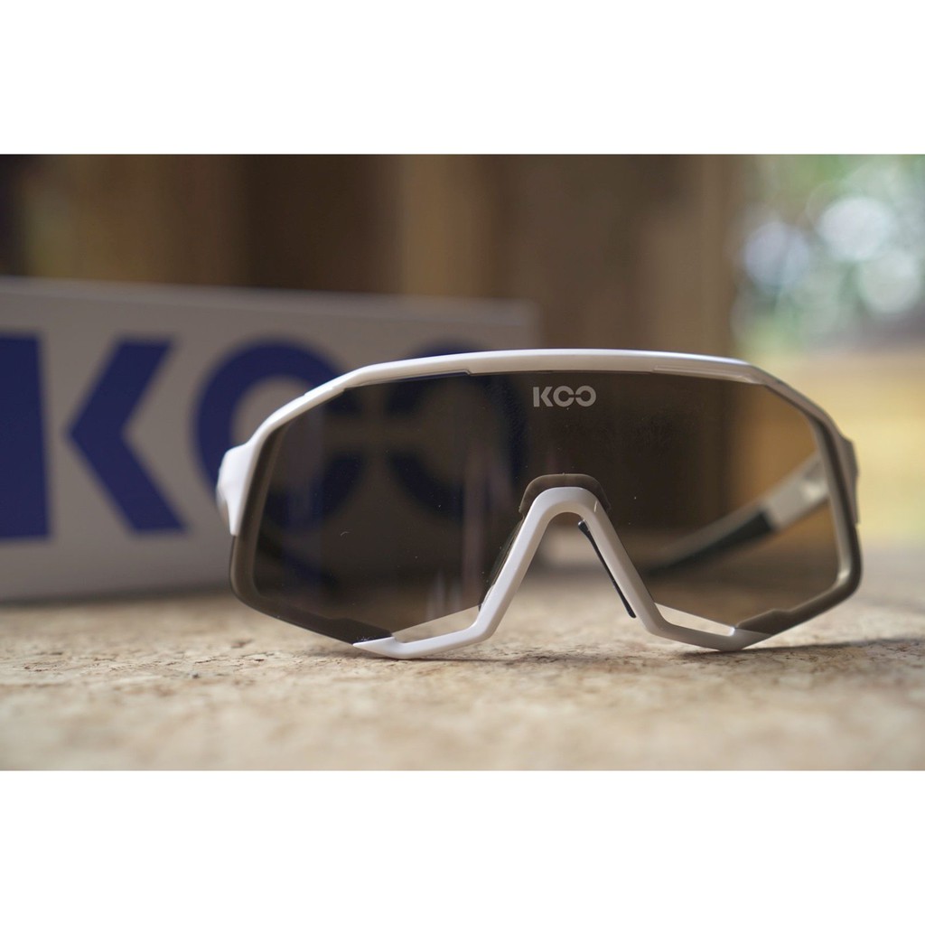 拜客先生－【KASK】KOO DEMOS 義大利頂級運動太陽眼鏡 白框 X 茶色鏡片 KASK姐妹品牌