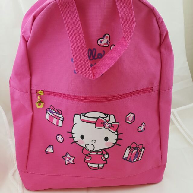 SOGO周年慶贈品-Hello Kitty經典桃紅後背包 兒童書包 休閒後背包 三麗鷗背包 包包 大容量包包