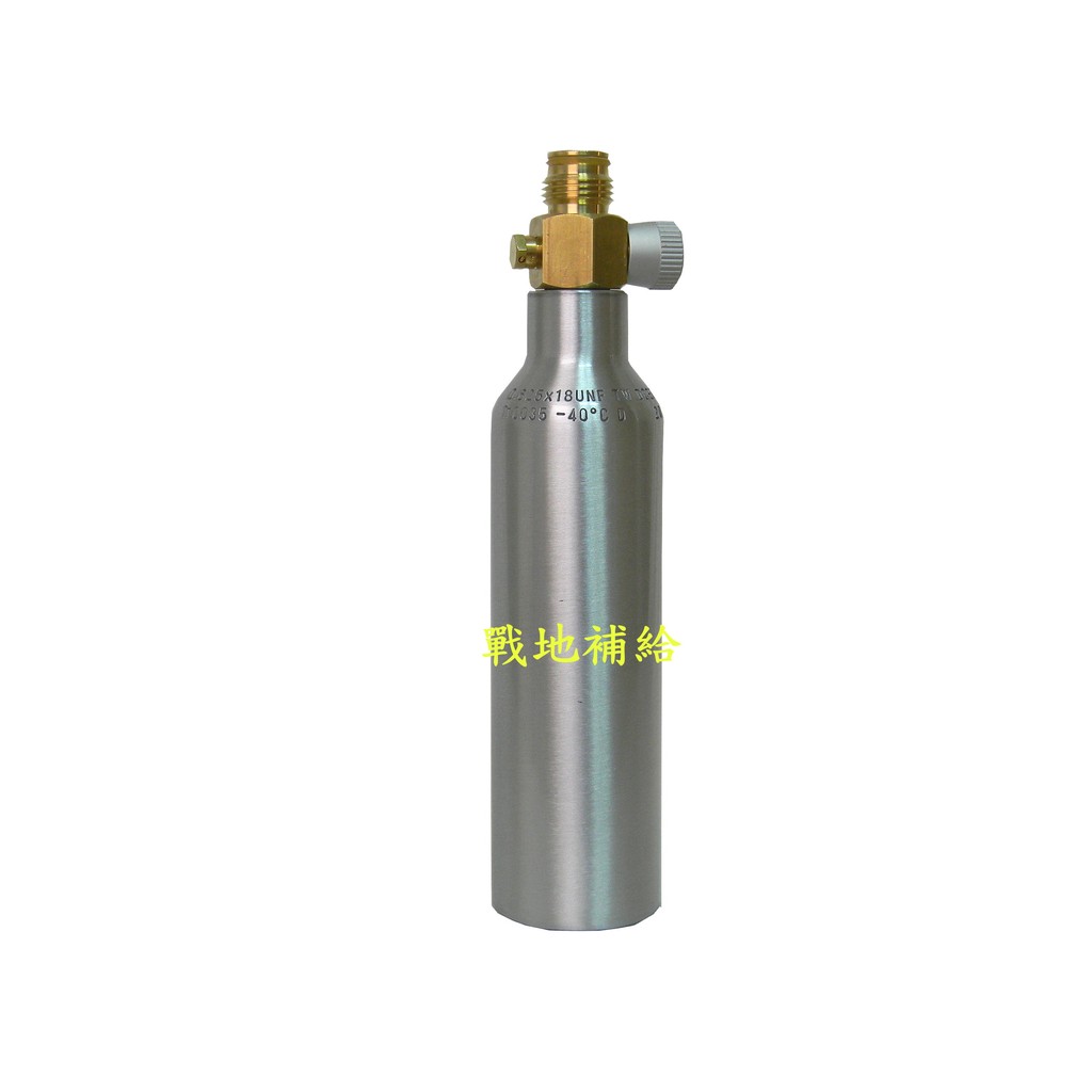 【戰地補給】台灣製經過美國防爆壓力測試3.5OZ 3000psi鋁合金鋼瓶 ( 含灌CO2)