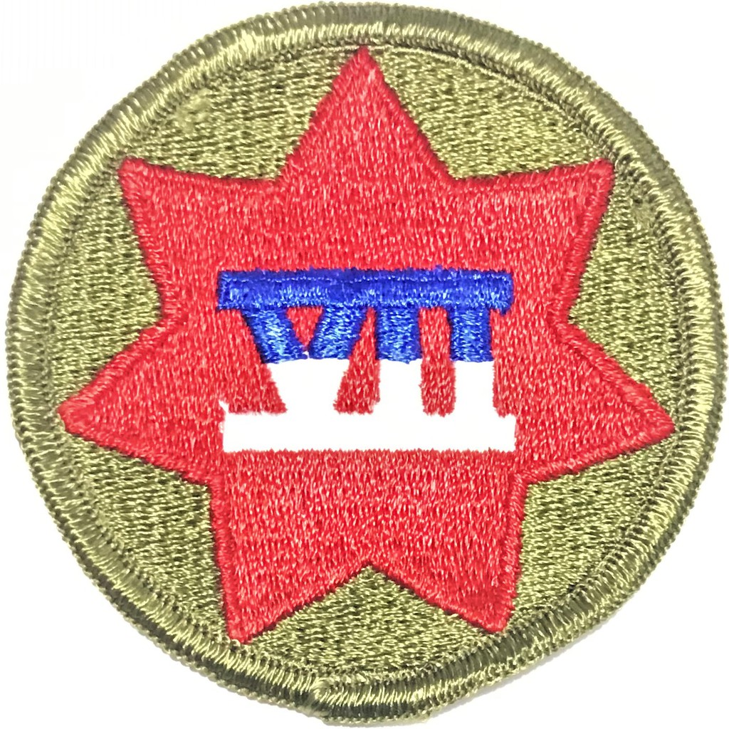 美軍公發 越戰 ARMY 陸軍 VII Corps 第七軍 臂章 彩色 全新