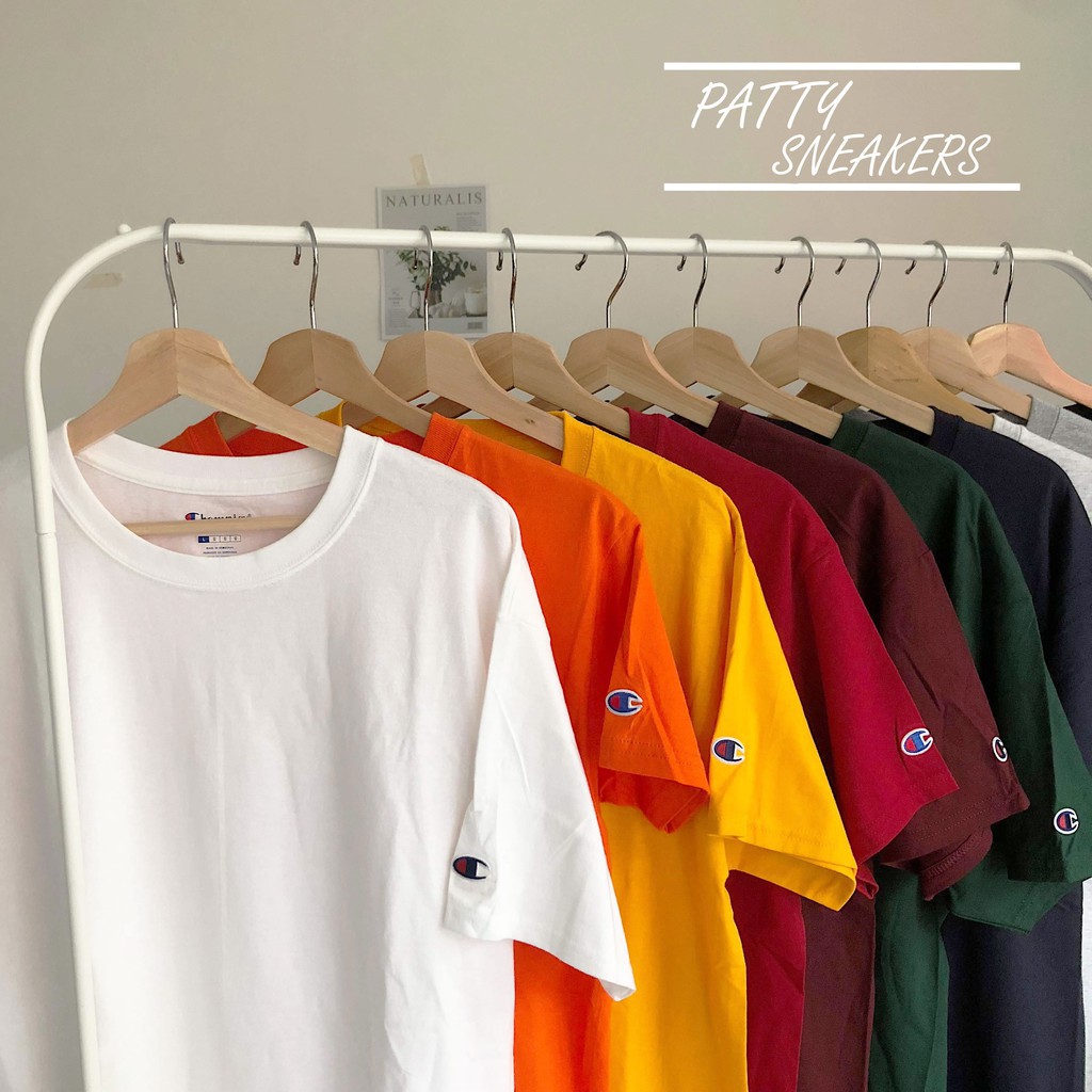 PS中壢 Champion T425 〈XS、XL〉美版 6.1oz 高磅短T 素T  短袖 冠軍小刺繡 LOGO