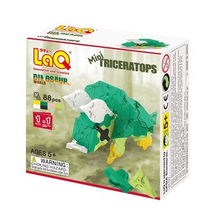 【LaQ】Q版三角龍 (88pcs) 日本製造立體3D拼接積木/益智玩具/臺灣獨家代理