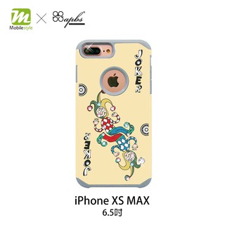【贈玻璃貼】 apbs x Mb 施華洛世奇 防摔二合一手機殼 iPhone XS MAX 6.5吋 撲克鬼牌