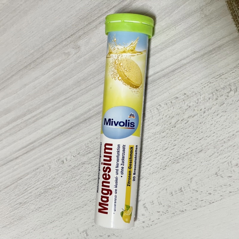 德國 dm Mivolis 發泡錠 綠蓋檸檬風味礦物鎂