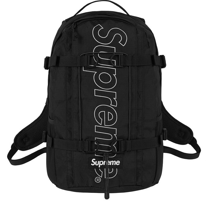 【IMPRESSION】Supreme Backpack 45th 黑色 菱格 防潑水 登山 運動 後背包 現貨