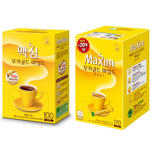[Maxim] Maxim Mocha Gold 170T, Black Coffee 100T 韓國咖啡