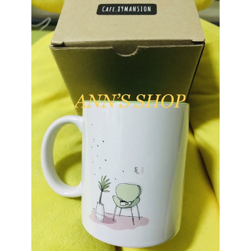 ANN’S SHOP［全新］KOREA韓國Cafe 89MANSION李鍾碩Lee Jong-Suk 이종석馬克杯_粉綠