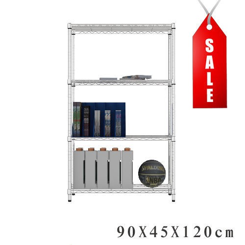 dayneeds 輕型四層置物架90x45x120公分(電鍍插管)鐵力士架 收納架 廚房架 置物櫃