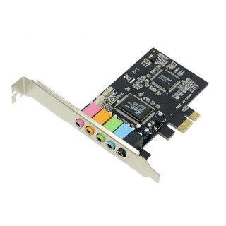 Cmedia® CMI8738 PCI-E音效卡5.1支援Win 11頂替ASUS MIO