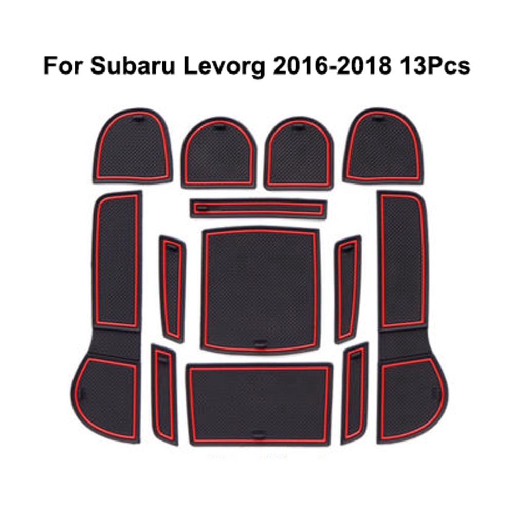 斯巴魯 汽車內飾門槽墊 Subaru Levorg 16-18年 水杯墊 儲物墊 防滑墊 置物墊 防塵隔熱墊