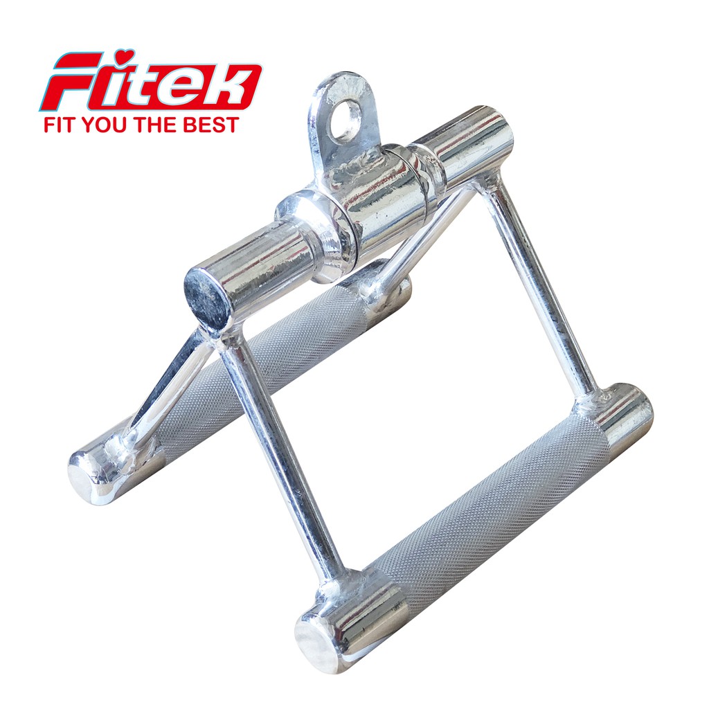 【Fitek】 實心轉環V型三角拉桿 BR131型 健身房規格 2.6公斤 重訓配件可搭配滑輪機使用 / 現貨供應
