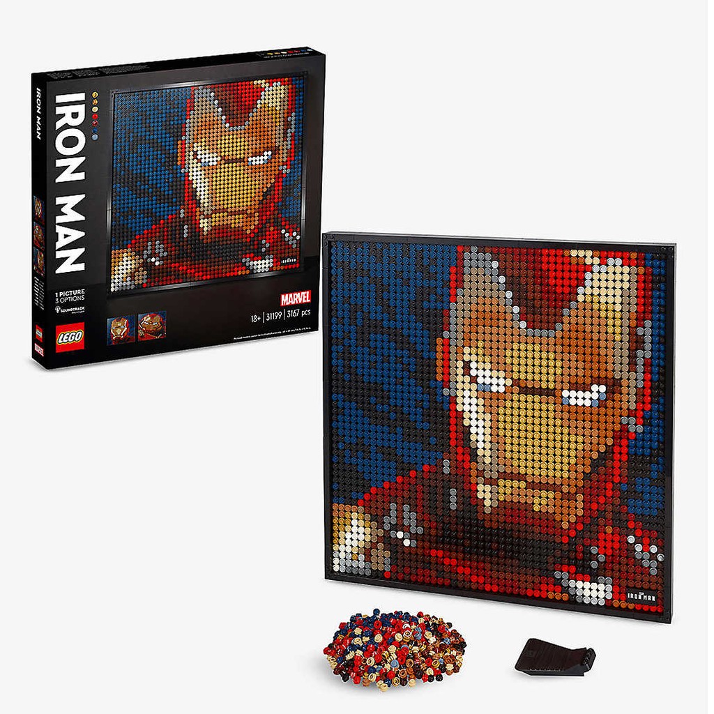 最低價 全新正版 樂高LEGO 31199 鋼鐵人 馬賽克  Art Marvel Iron Man