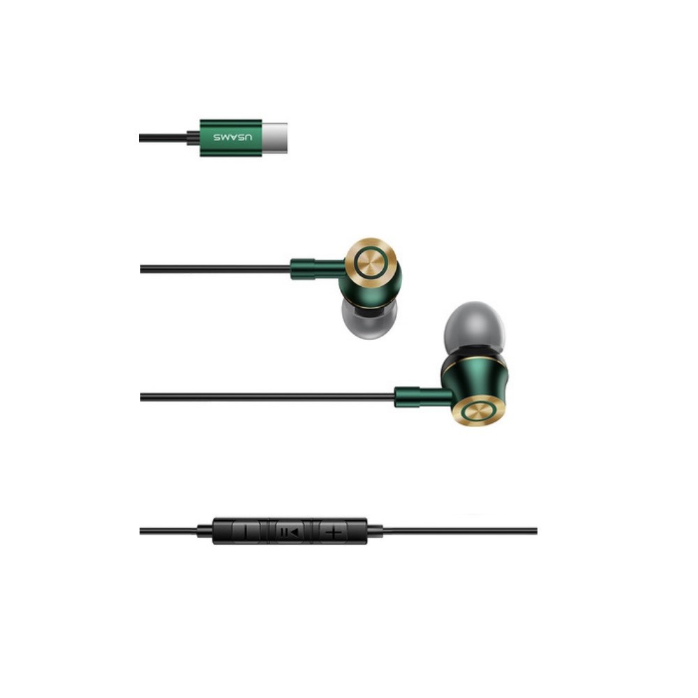 【Type-C 耳機】Usams Google Pixel 2 3 4 5 XL系列入耳式 立體聲 金屬