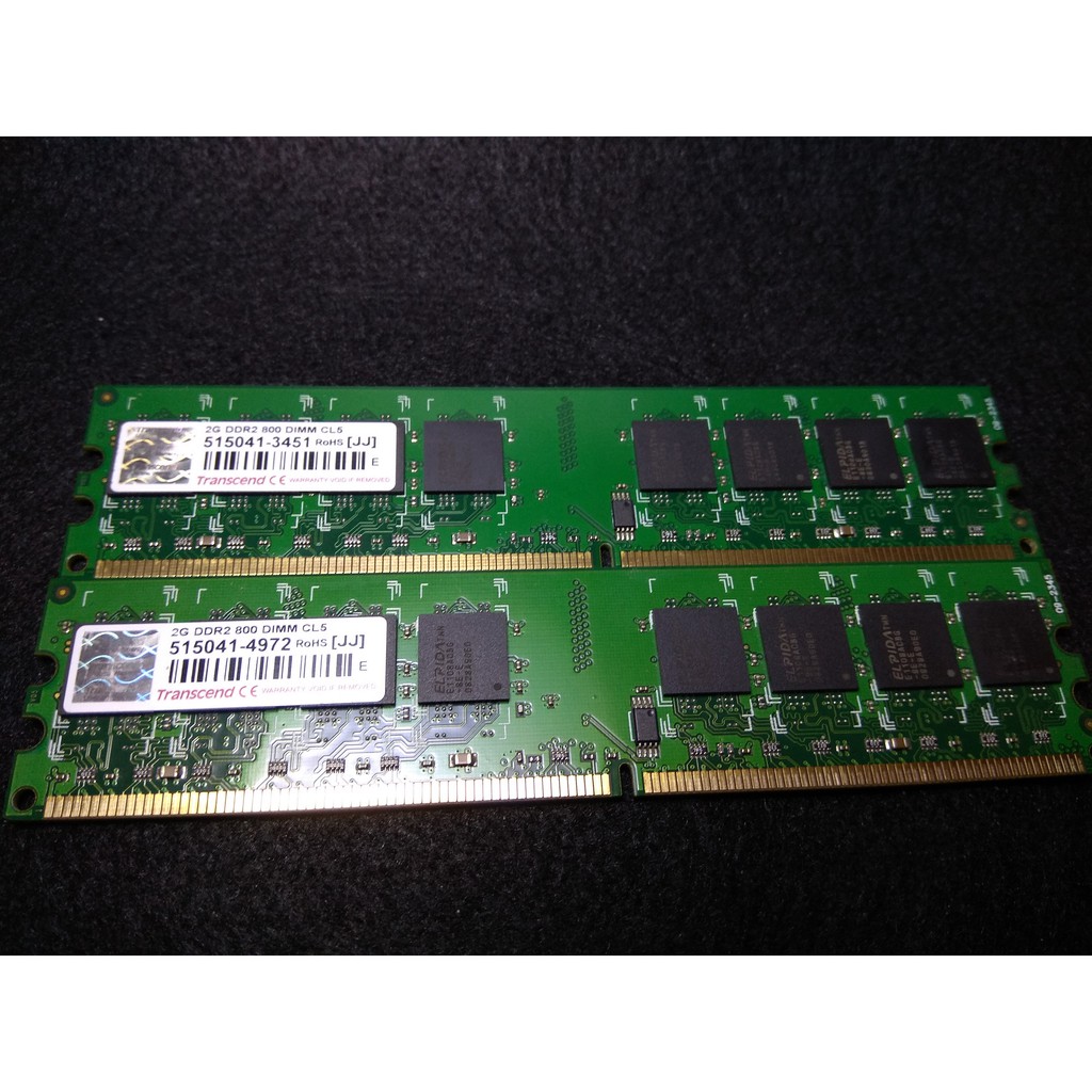正創見記憶體 DDR2 800 2GB 775主機板(2GX2G=4G) 雙面顆粒 桌上型主機專用