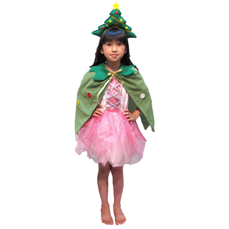 聖誕樹披肩"圓夢商品館",聖誕節,兒童,服裝 裝飾品,&lt;正台灣製造&gt;