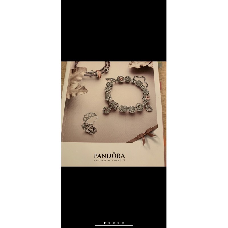 二手商品-潘朵拉Pandora心型銀色手鍊19cm