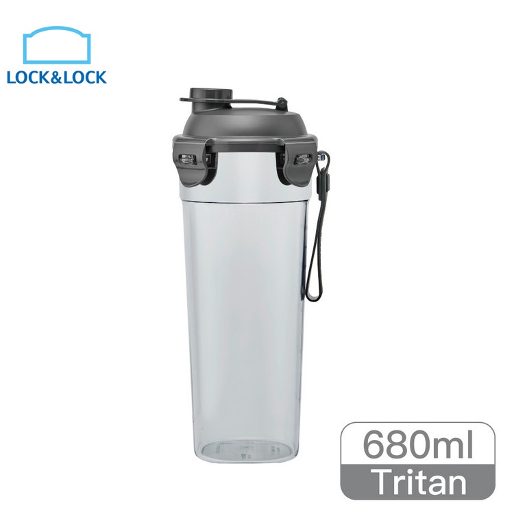 樂扣Tritan珍奶杯680ml/鐵灰色(ABF934NGRY)