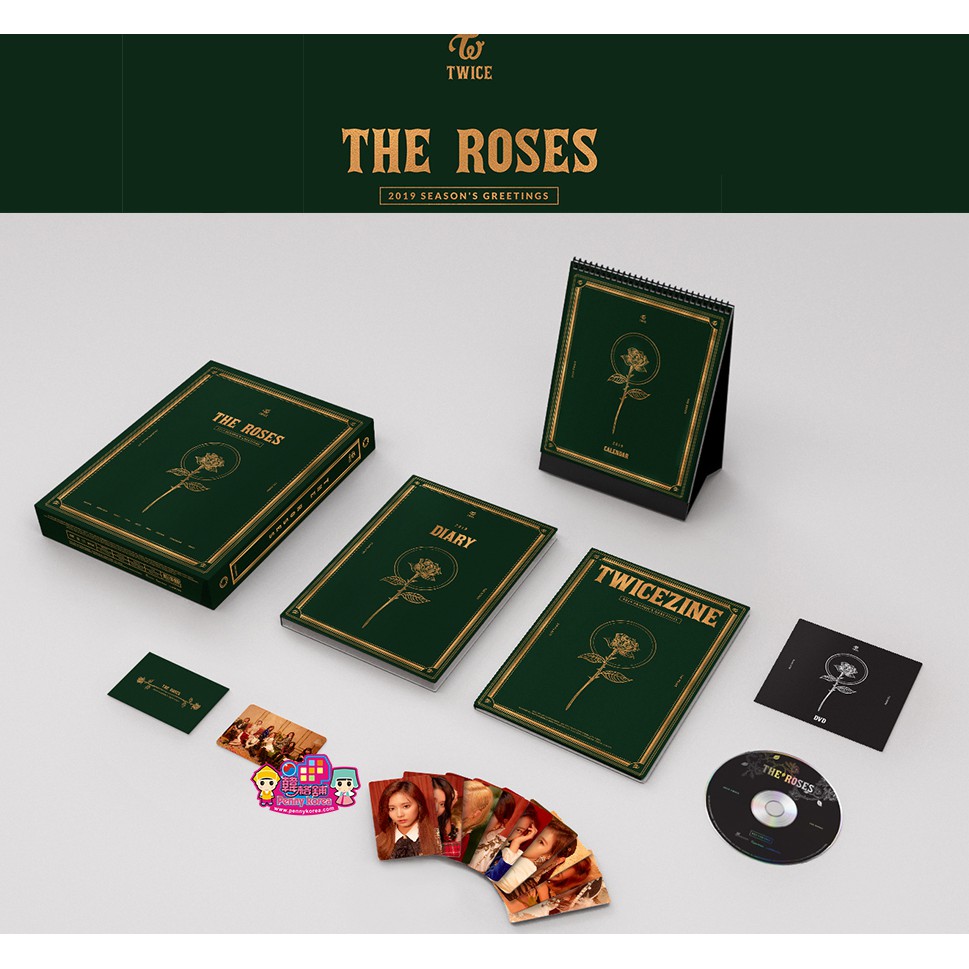 TWICE  [ 2019 The Roses 桌曆組 ]＜韓格舖＞官方週邊Season's Greetings DVD