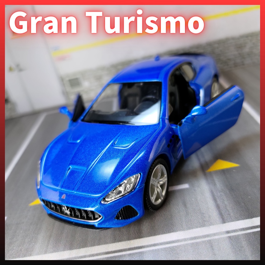 【TURBO模型車】1/36 瑪莎拉蒂 海王、海神  Maserati Gran Turismo 雙門可開