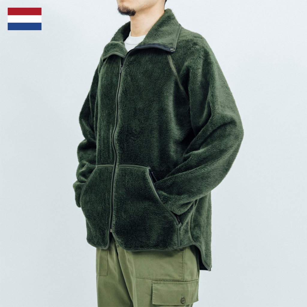 荷蘭公發 軍綠毛絨外套內裡 Dutch Army Fluffy Fleece Liner Jacket 內裏