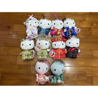 【二手絕版】麥當勞2000年第二代Hello Kitty布偶 一套5對 共10隻 絕版 蒐藏 娃娃 可愛 限量
