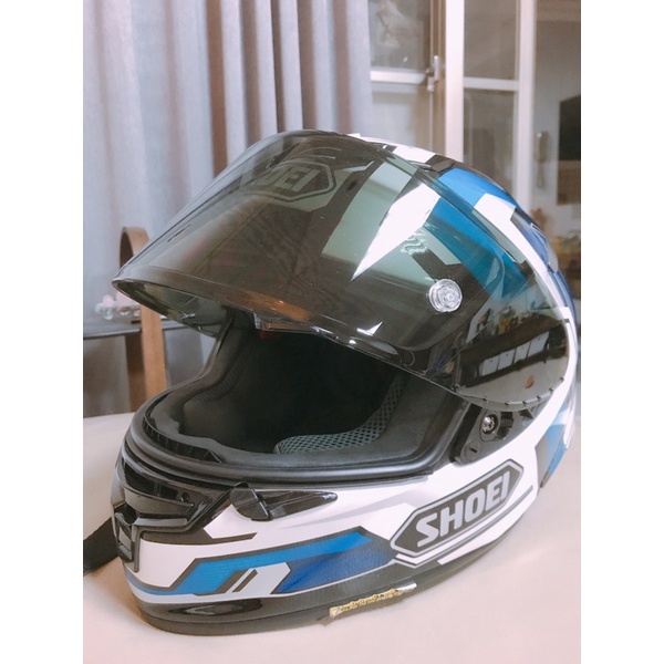 Shoei x14 藍色 白色 tc-2 大橋公司貨 9.9成新 xs