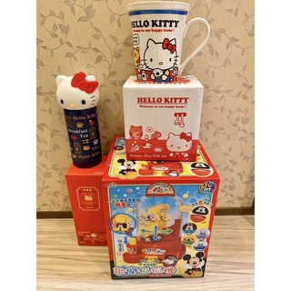 全新 三麗鷗Hello kitty保溫杯&米奇抓抓機玩具