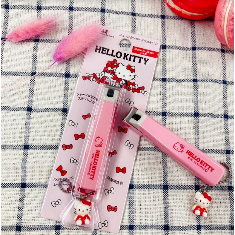 🚚現貨🇯🇵日本製 Hello Kitty指甲剪 貝印KAI 原裝進口 粉色吊飾 美甲 凱蒂貓 剪刀 指甲刀 佐倉小舖