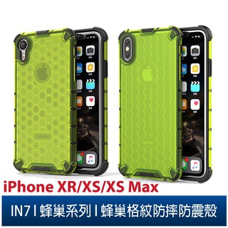IN7 蜂巢系列iPhone XR/XS/XS Max蜂巢格紋 防摔 防震 防滑 手機保護殼
