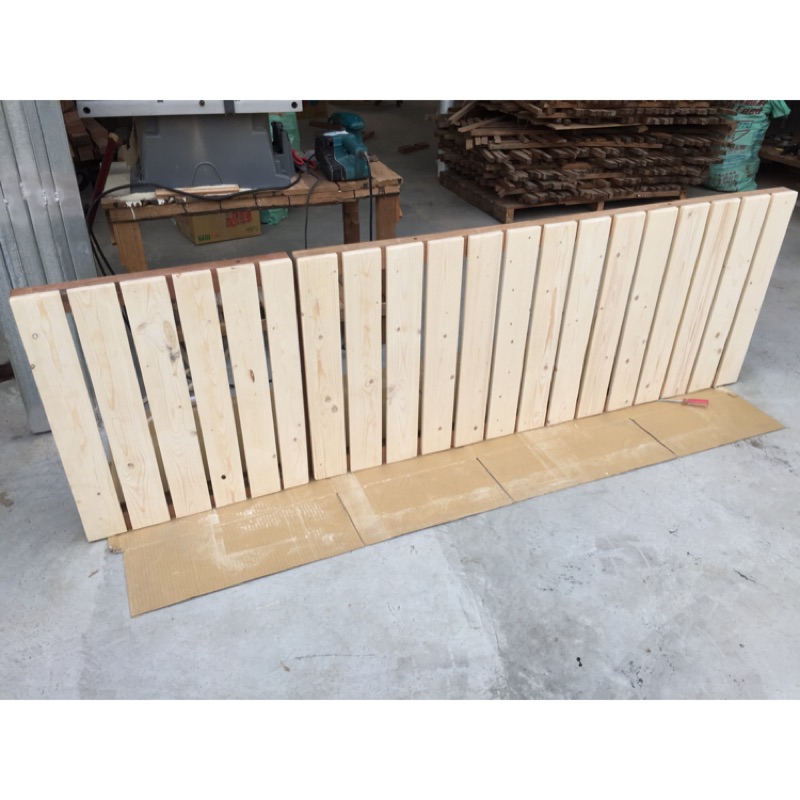 木棧板風格 床頭架 柵欄 木柵欄 訂做