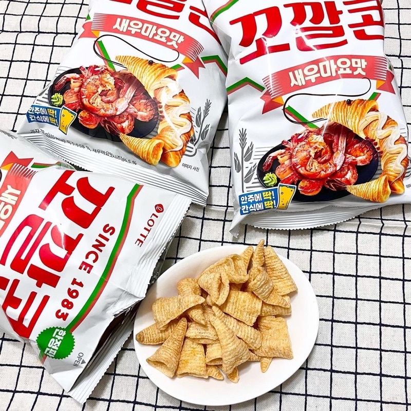 韓國代購🇰🇷⭐️8月新品 樂天Lotte 限量口味 金牛角 蝦子美乃滋 韓國金牛角 蝦子蛋黃醬口味⭐️