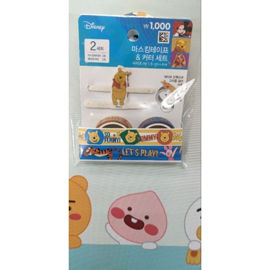 韓國大創維尼pooh紙膠帶切割器組