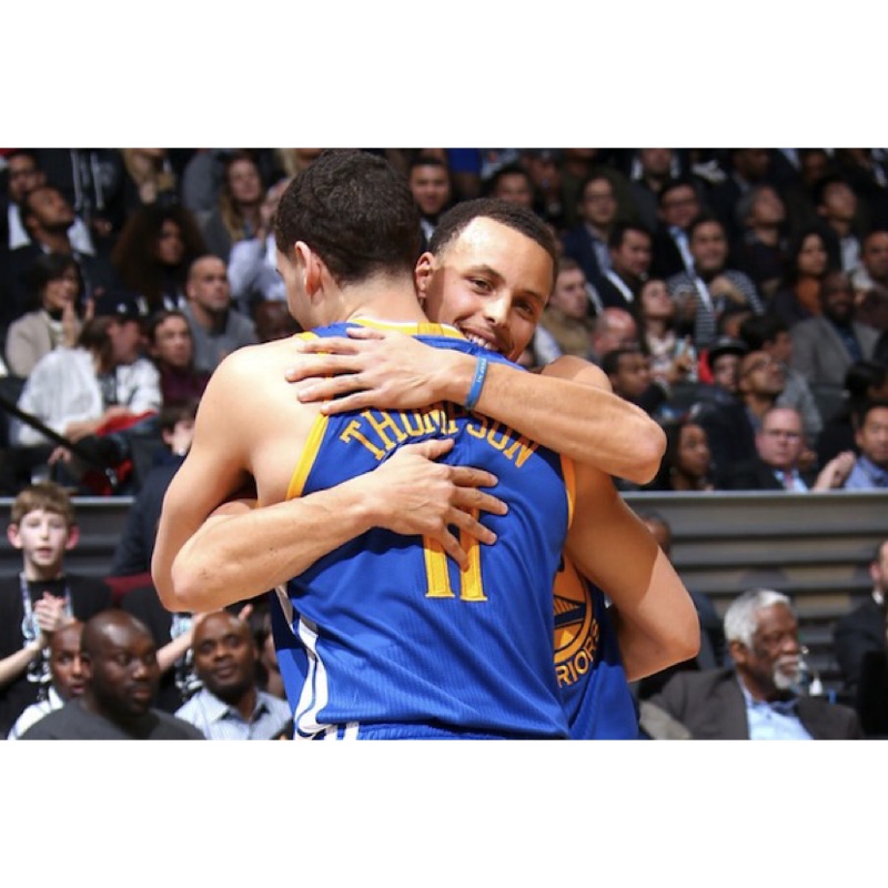 NBA 金州勇士 Curry Thompson Team AU 真網眼 全新含吊牌 L 球衣 2015 金盃 金標 KT