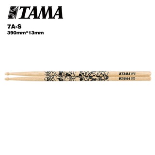 TAMA Design Stick系列 鼓棒 7A 原木黑骷髏 橡木 7A-S【i.ROCK 愛樂客樂器】