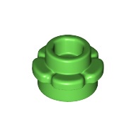磚家 LEGO 樂高 淺綠色 1x1 Plate Round 薄板 圓形 花 附花型邊緣 花瓣 花朵 小花 24866