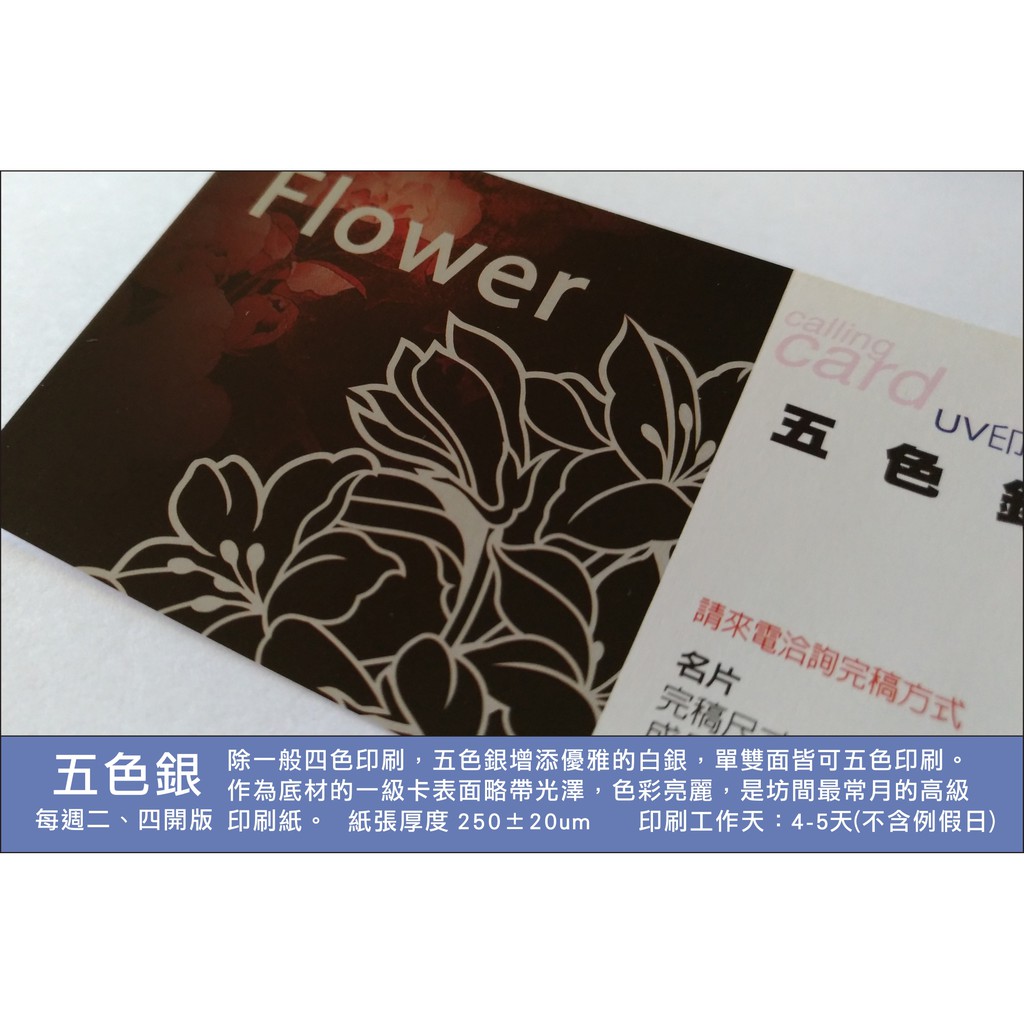 Koe名片 五色銀名片印刷 蝦皮購物