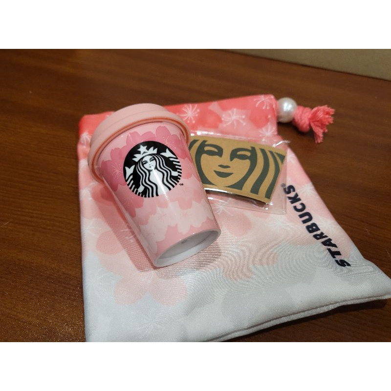 現貨在台，日本星巴克Starbucks 日本禮物袋 迷你杯 束口袋
