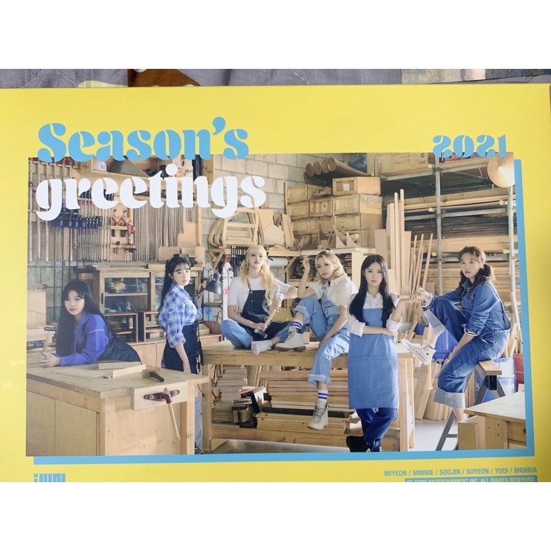 拆售 (G)I-DLE 2021 SEASON'S GREETINGS 年曆。 台北可忠孝新生面交。聊聊告知