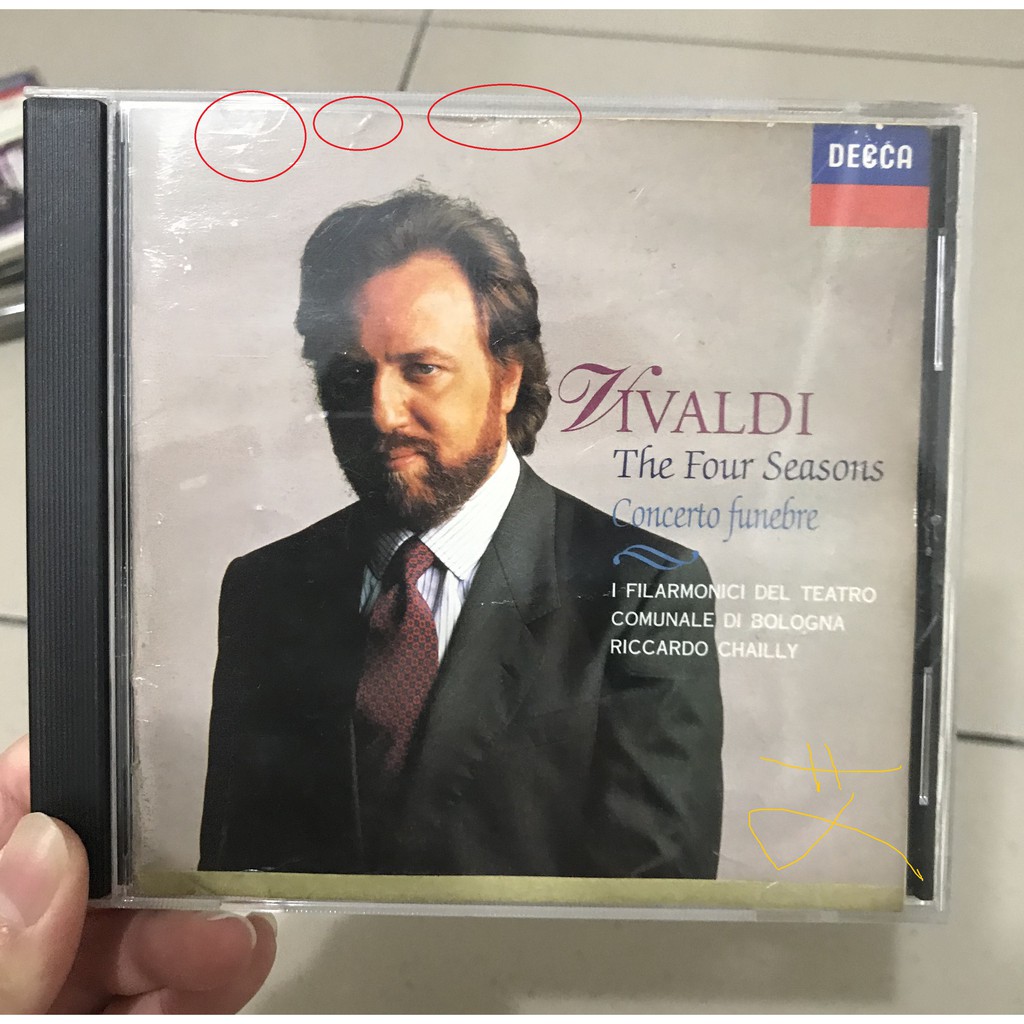 (艾) 二手CD Decca 國際中文版 韋瓦第：「四季」小提琴協奏曲 CD
