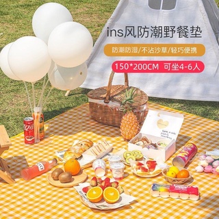 【臺灣現貨】野餐墊 防潮墊 沙灘墊 防水野餐墊 200×200 加厚野餐布 戶外地墊 鋪墊 遊戲墊 遊戲地墊 露營墊