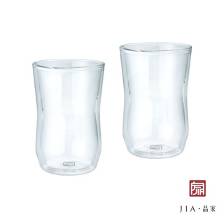 【JIA品家】官帽 心淨如水雙層玻璃杯（2入）｜雙層玻璃設計 保溫保冷